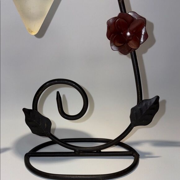 Elegant Iron Candle Holders with frosted Glass - Picture 6 of 9